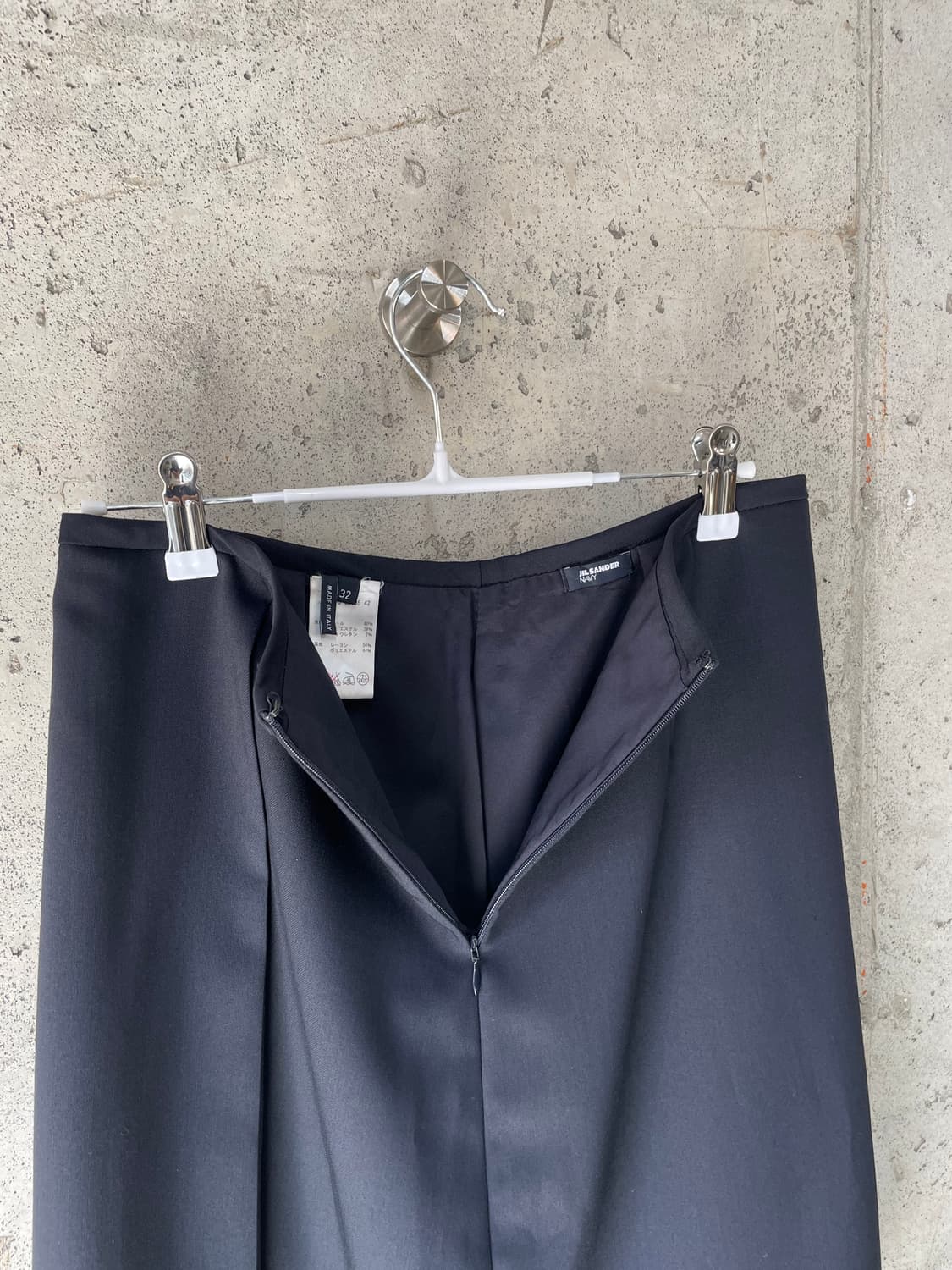 Jil Sander 질샌더 슬릿 스커트 네이비 상품이미지8