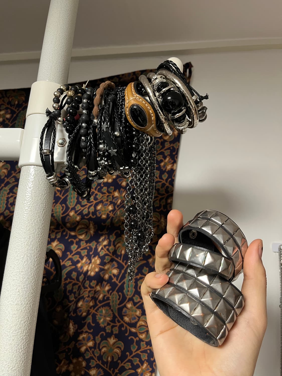 펑크 레더 스터드 보헤미안 팔찌 브레이슬릿 일괄 상품이미지1