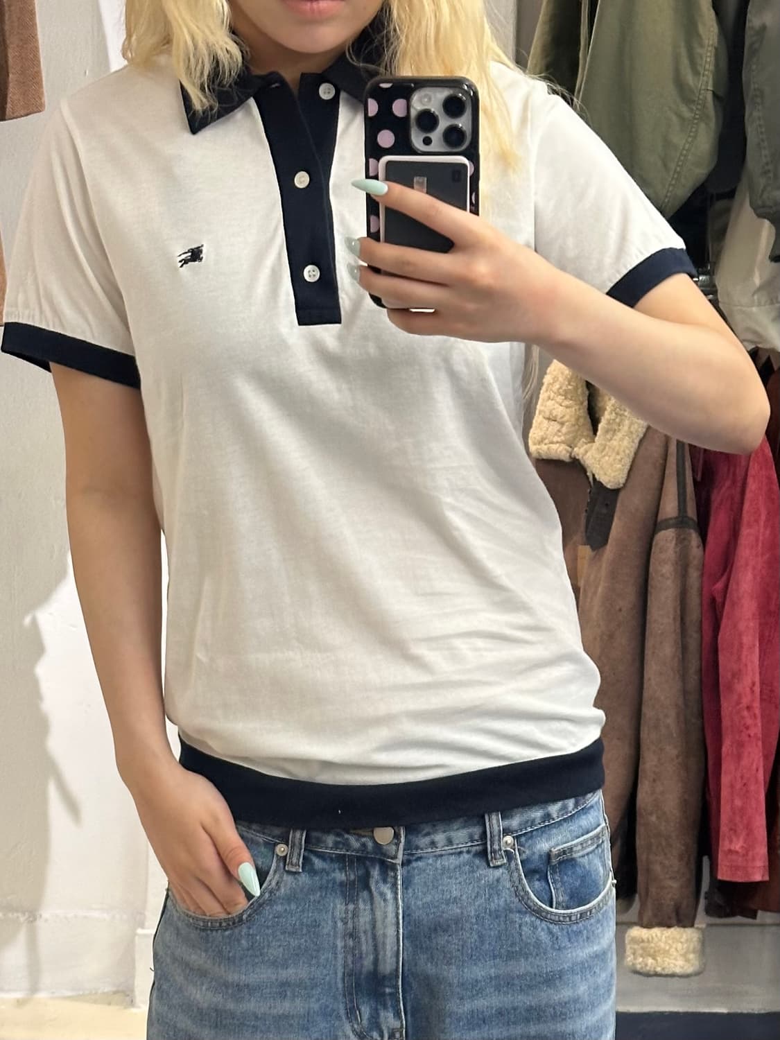 Burberry 버버리 반팔 카라티  상품이미지1