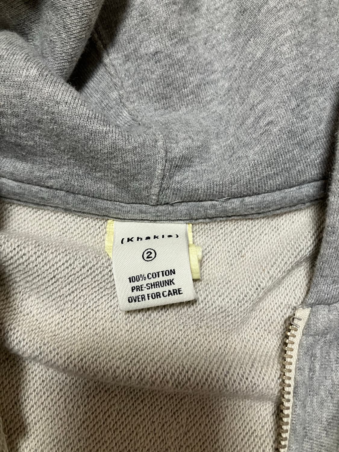 24FW 카키스 헤더후드집업 캠퍼스그레이 M 상품이미지4