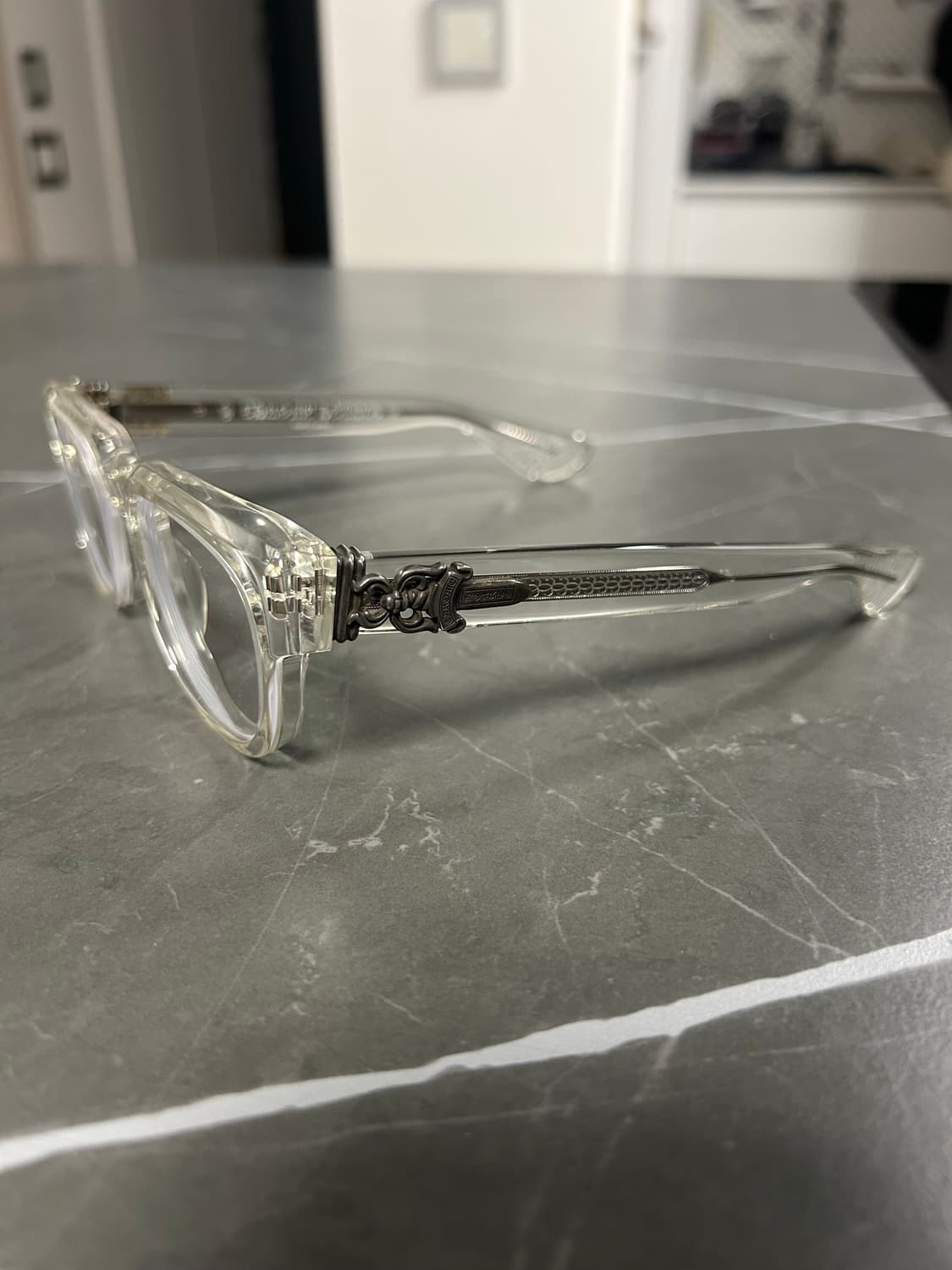 크롬하츠 컨볼루티드 클리어 실버 대거장식 상품이미지3