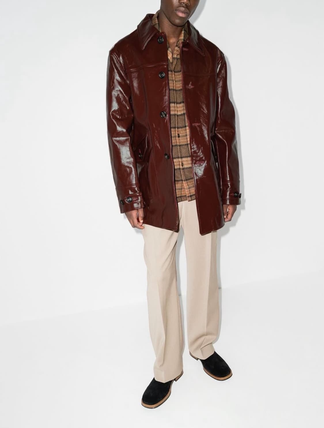 아워레가시 부타 레더 코트 상품이미지2