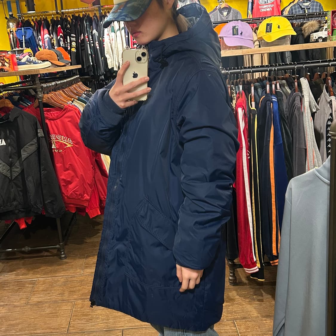 [HI]  나이키 조던 롱패딩 네이비 상품이미지4