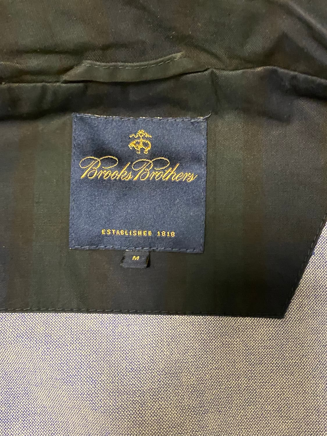 브룩스브라더스 왁스 블랙와치 해링턴 자켓  M 상품이미지6