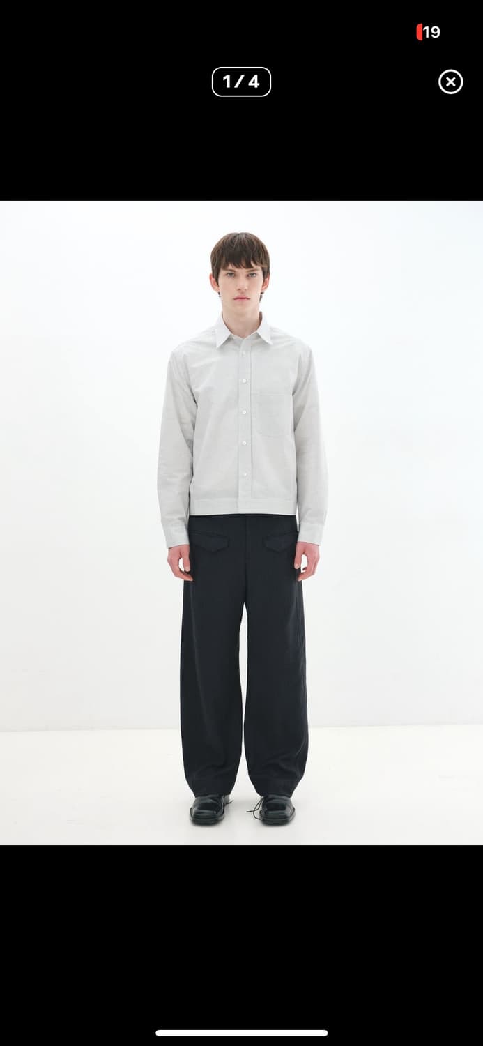 aieul cop shirts white stripe  50 상품이미지2