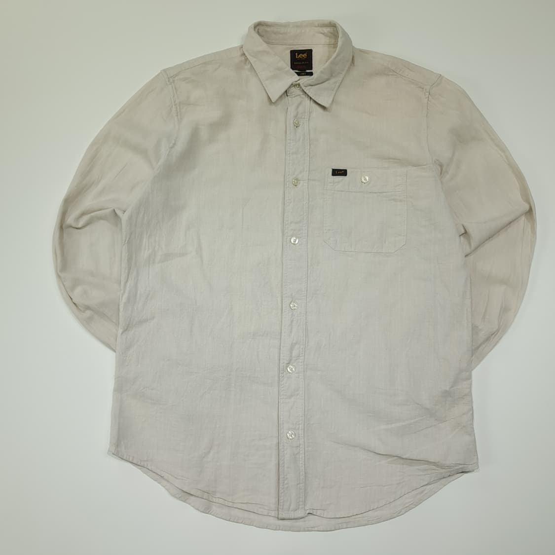 CL772 M 리 코튼린넨 레귤러핏 슬러브 에크루 셔츠 남방 상품이미지1