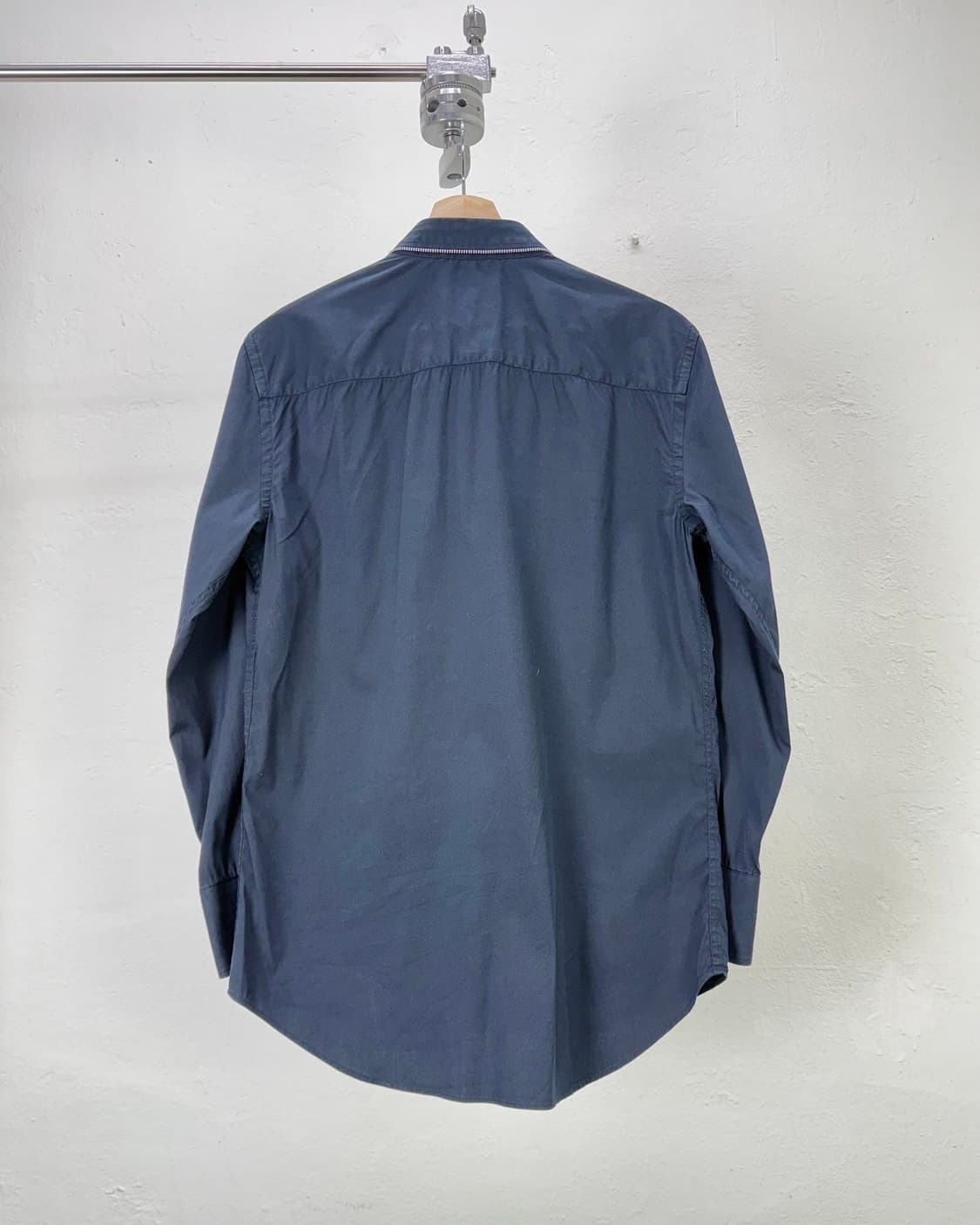 엠포리오 아르마니 라인 스티치 딥 네이비 코튼 카라 셔츠 상품이미지6