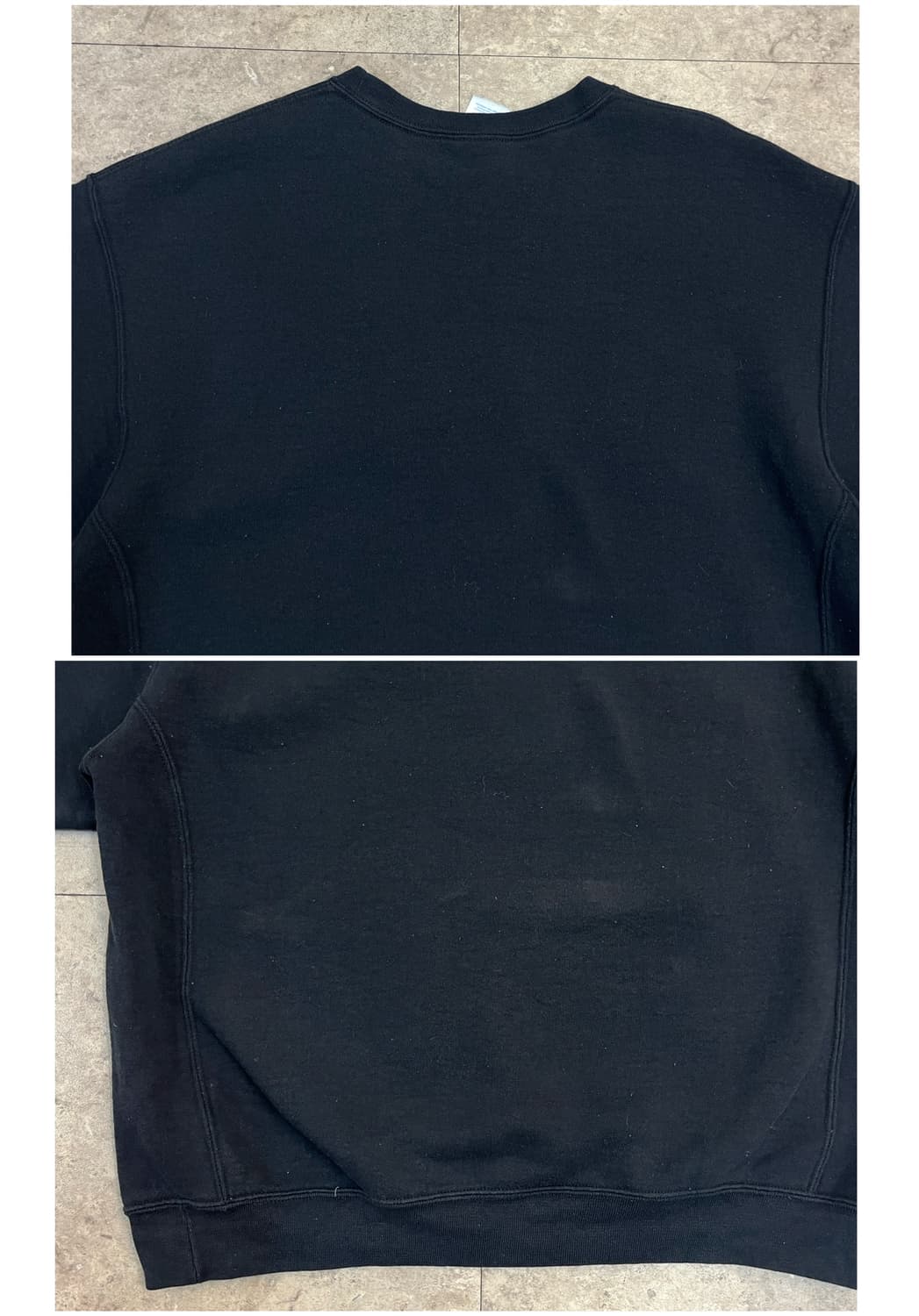 러셀 텍사스 로고 기모 맨투맨 블랙 L #csz4139 상품이미지8