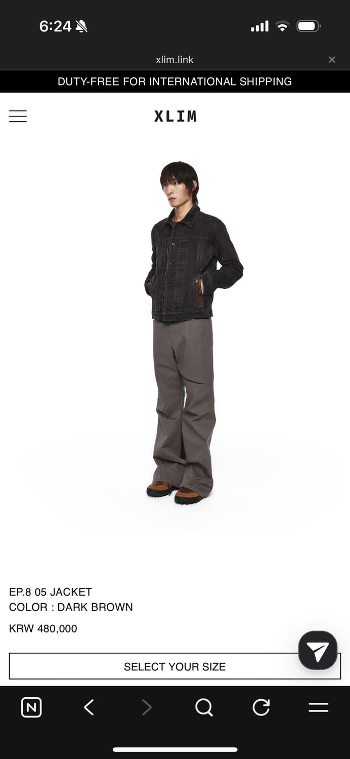 엑슬림 EP.8 05 Jacket 다크브라운 s사이즈 상품이미지3