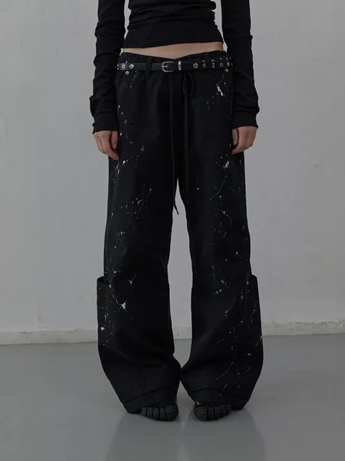 (새상품) lcdc tm 페인트 이펙트 와이드레그 트라우저 상품이미지1