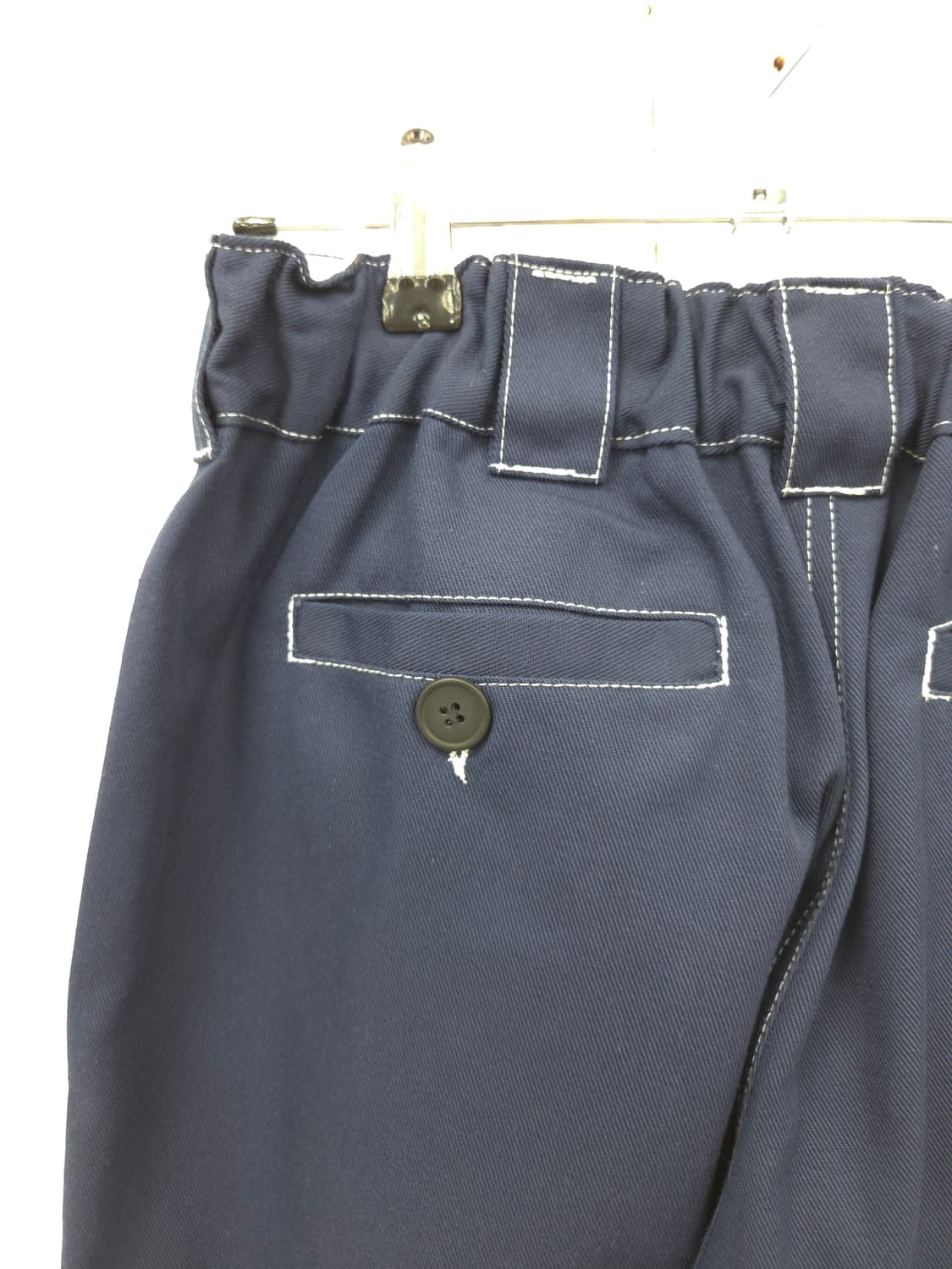 M [새상품] POETICCOLLECTIVE 네이비 스티치 와이드 팬츠 상품이미지6