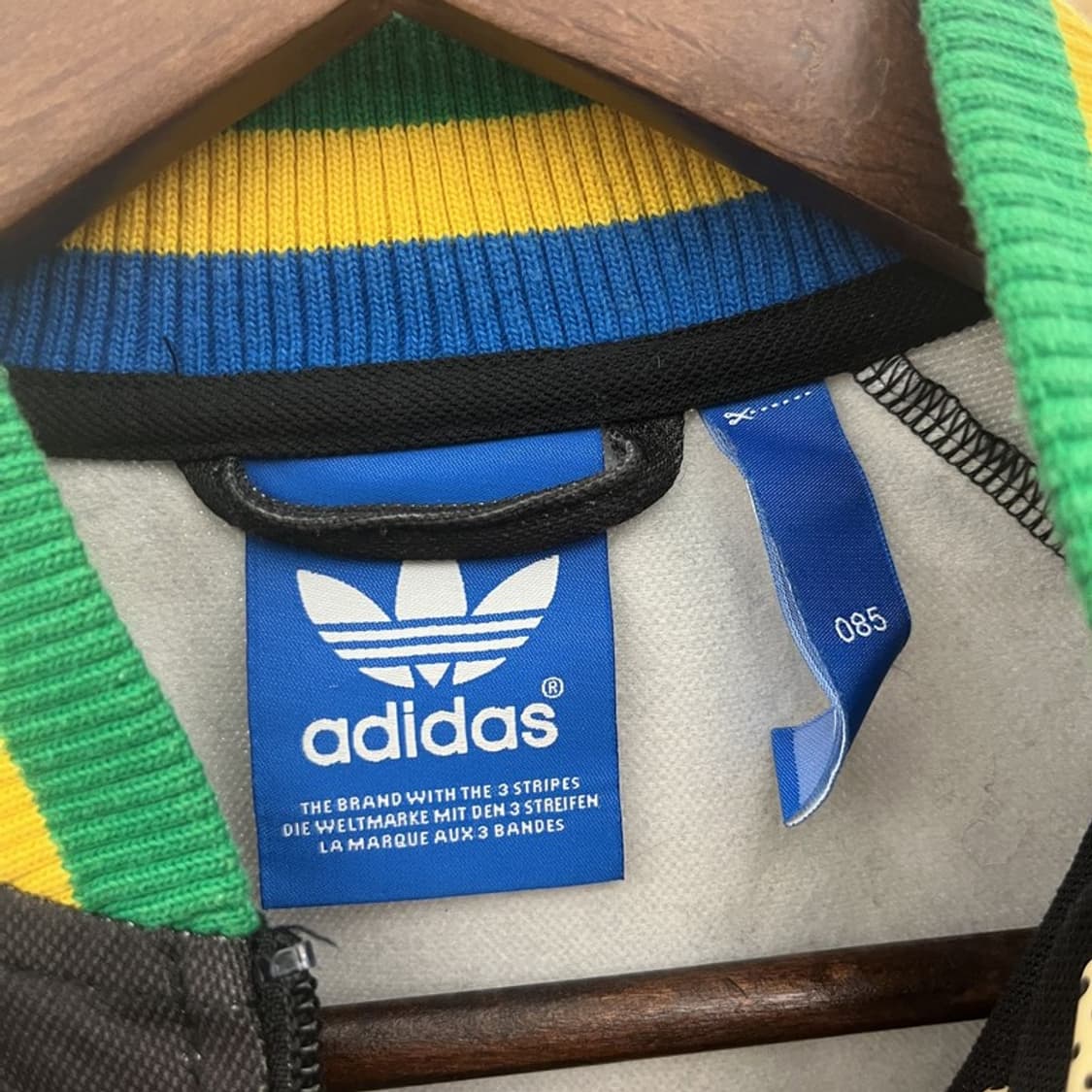 아디다스 올드스쿨 빈티지 브라질 패치 져지 집업 85 C09890 상품이미지5