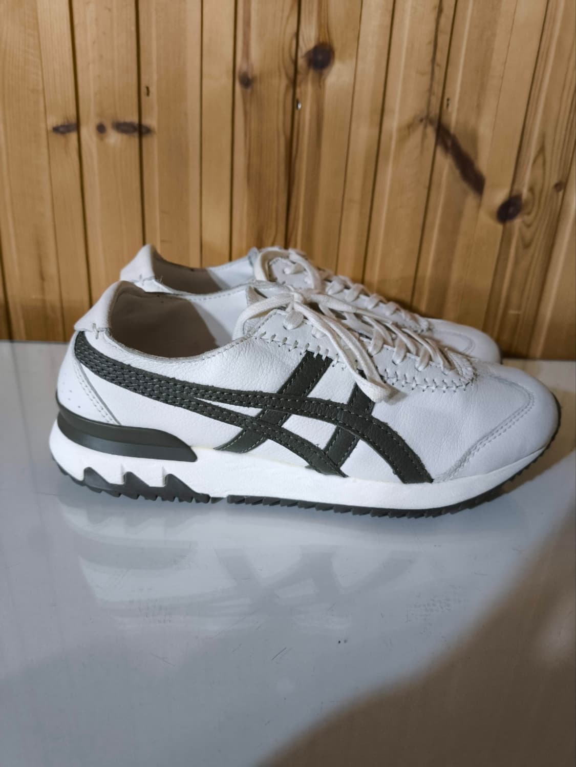 225mm 오니츠카타이거 MHS 크림올리브 스니커즈 상품이미지1