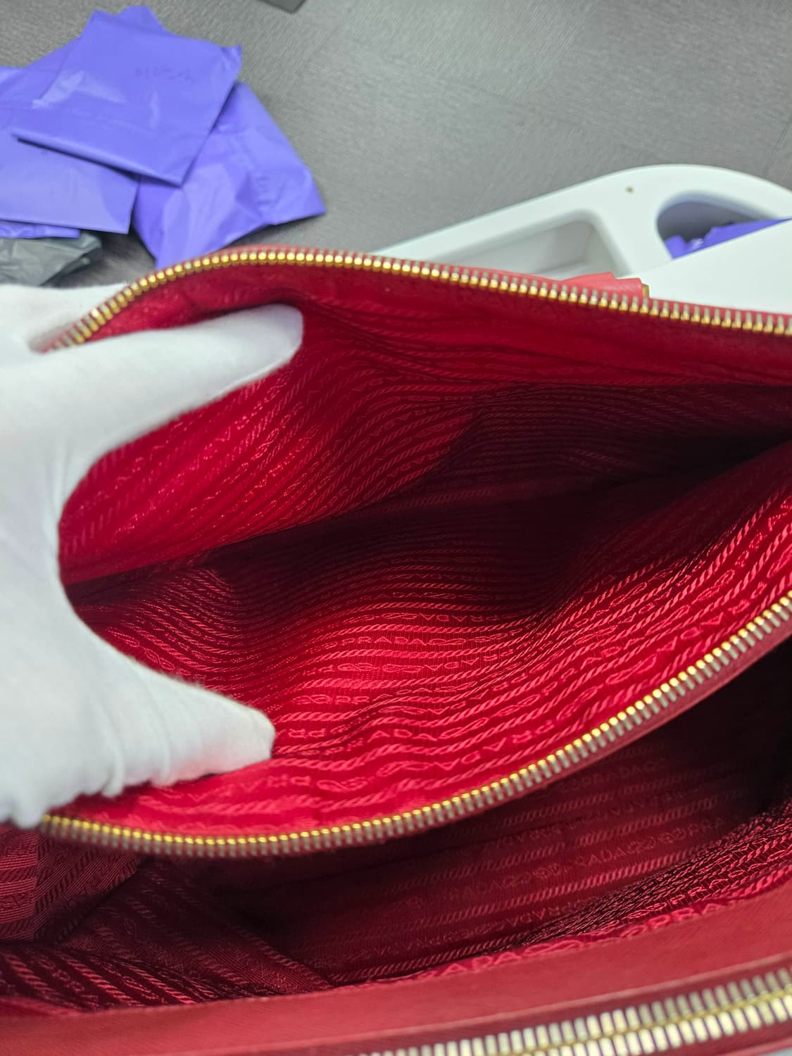 [A급컨디션]프라다 사피아노 토트백 상품이미지6