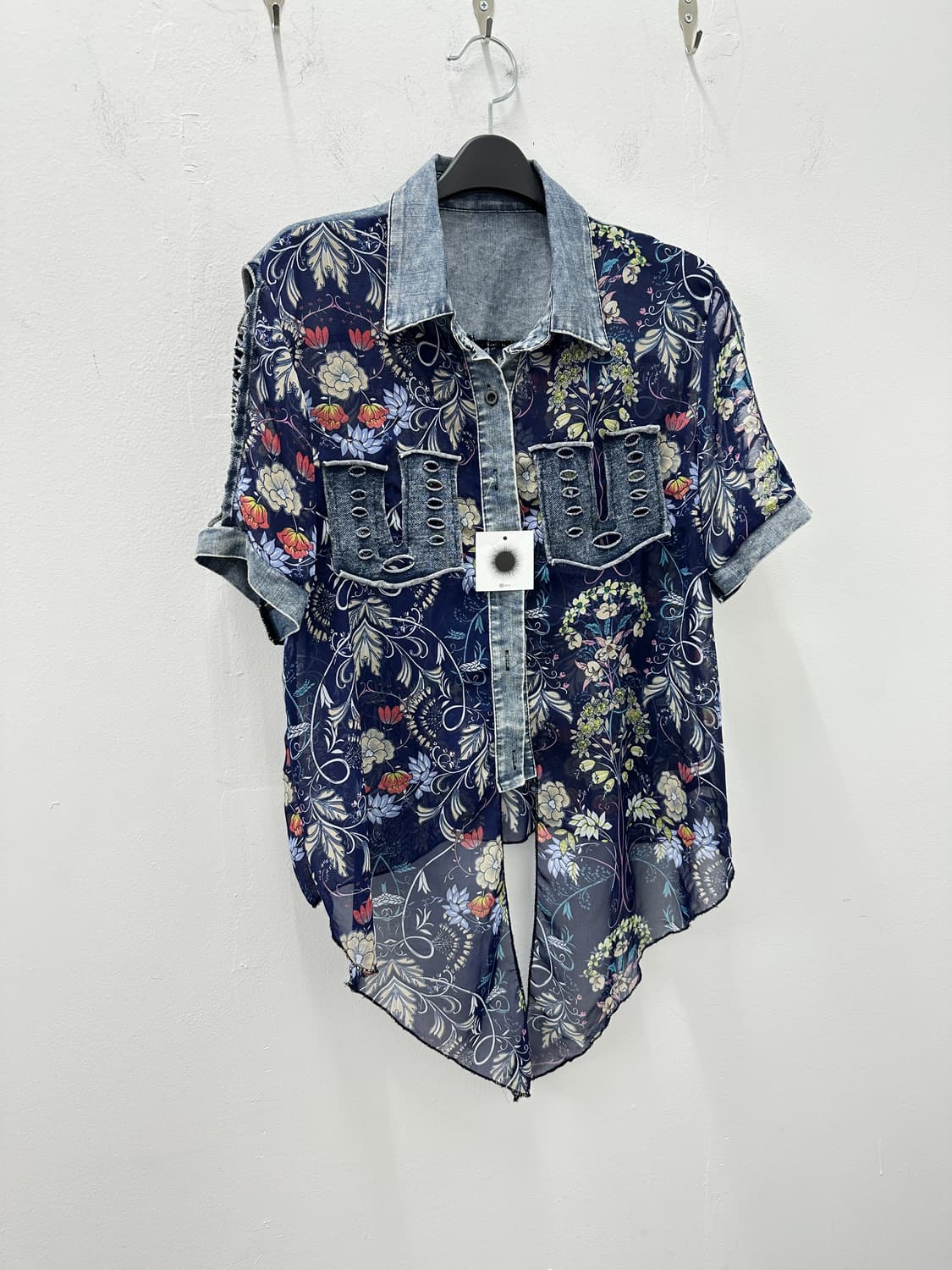 Vintage denim floral shirts  상품이미지1