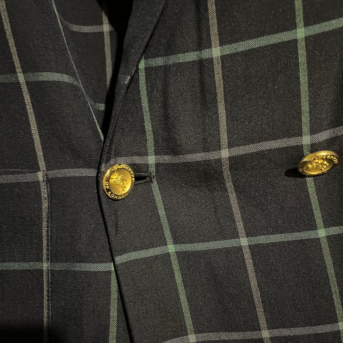 버버리 체크 더블 브레스트 자켓 상품이미지6