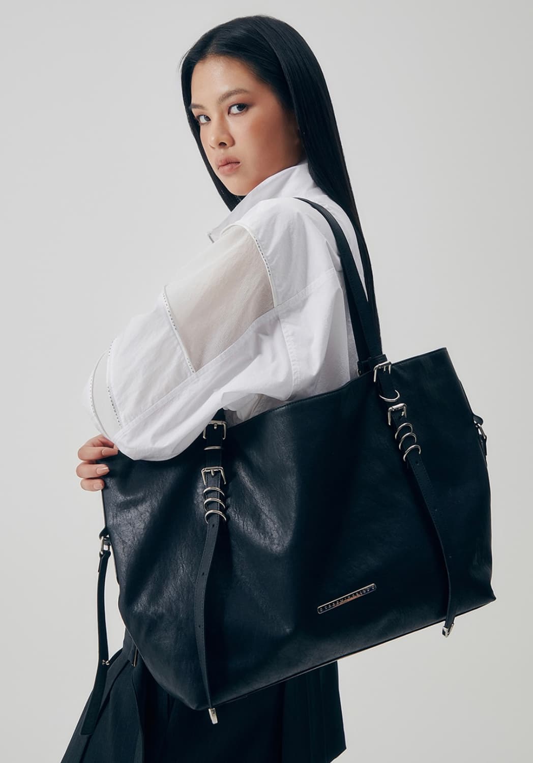 트리밍버드 쇼퍼백 Multi Belted Strap Shopper Bag 상품이미지1