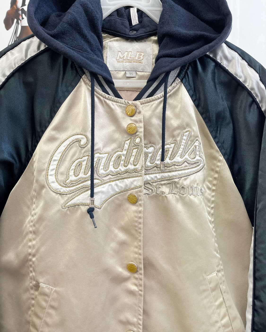 MLB 00s 카디널스 사틴 스타디움 자켓 상품이미지6