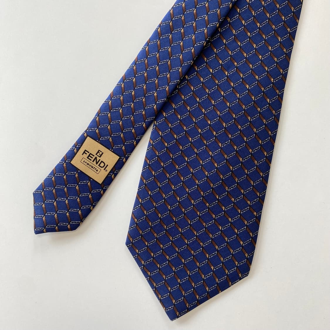펜디 (FENDI) FF 모노그램 정품 명품 넥타이 상품이미지2