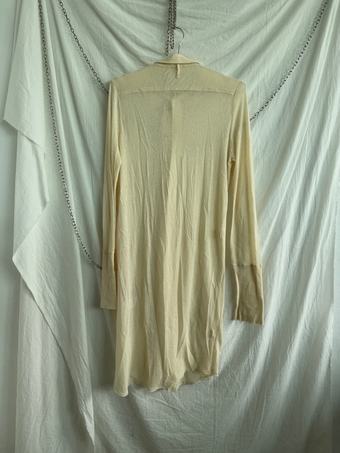 요지야마모토 Y’s 레드라벨 드레이프 롱 셔츠 가디건 상품이미지6