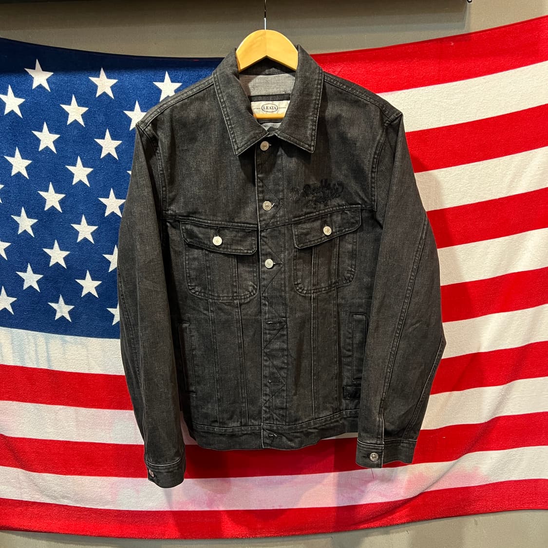 리타 블랙데님 자켓 상품이미지1