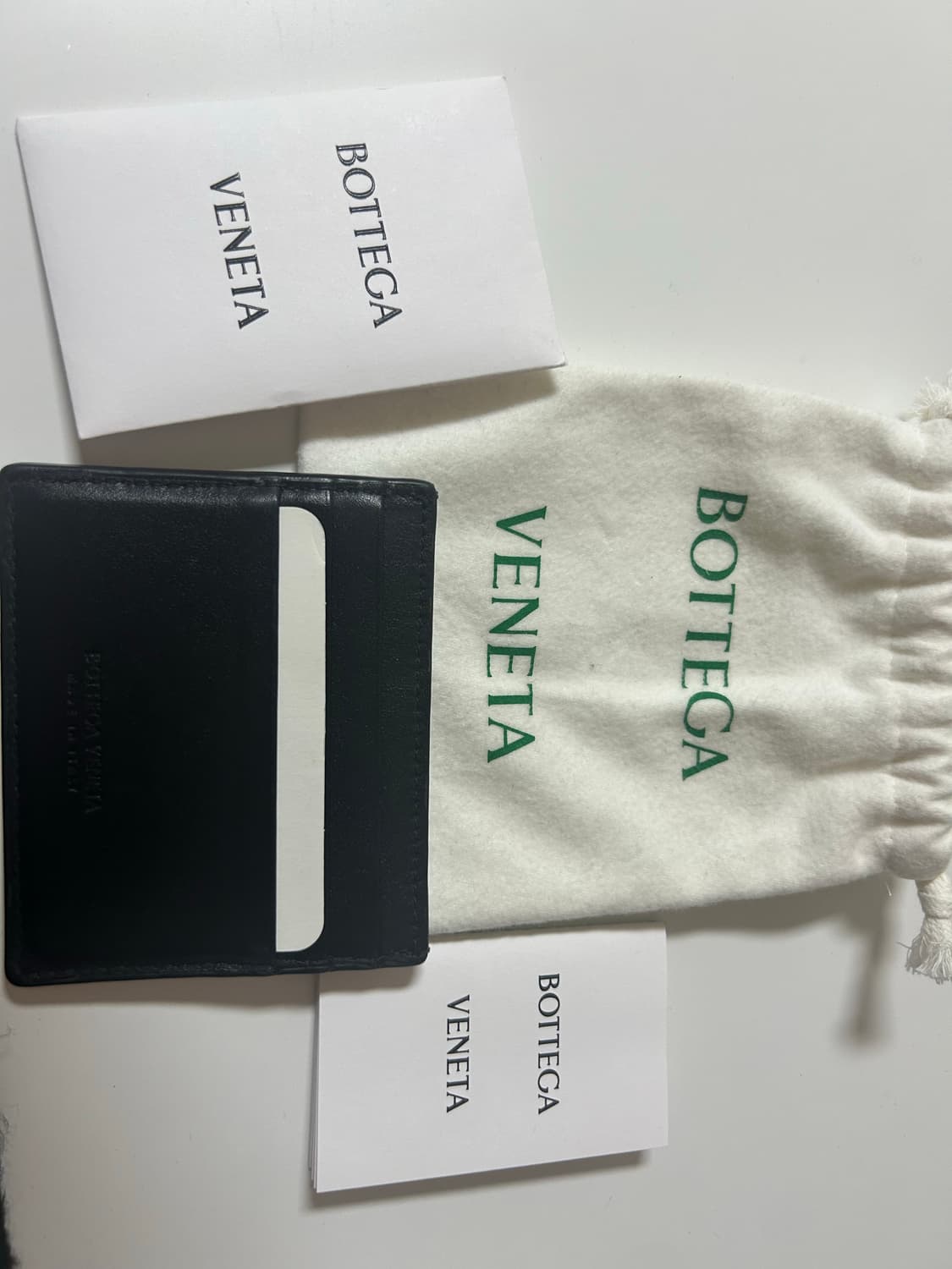 보테가 베네타 인트레치아토 크레딧 카드 케이스 블랙 상품이미지2