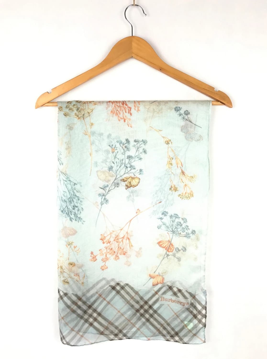 버버리 정품 플로랄 플라워 실크 스카프 상품이미지2