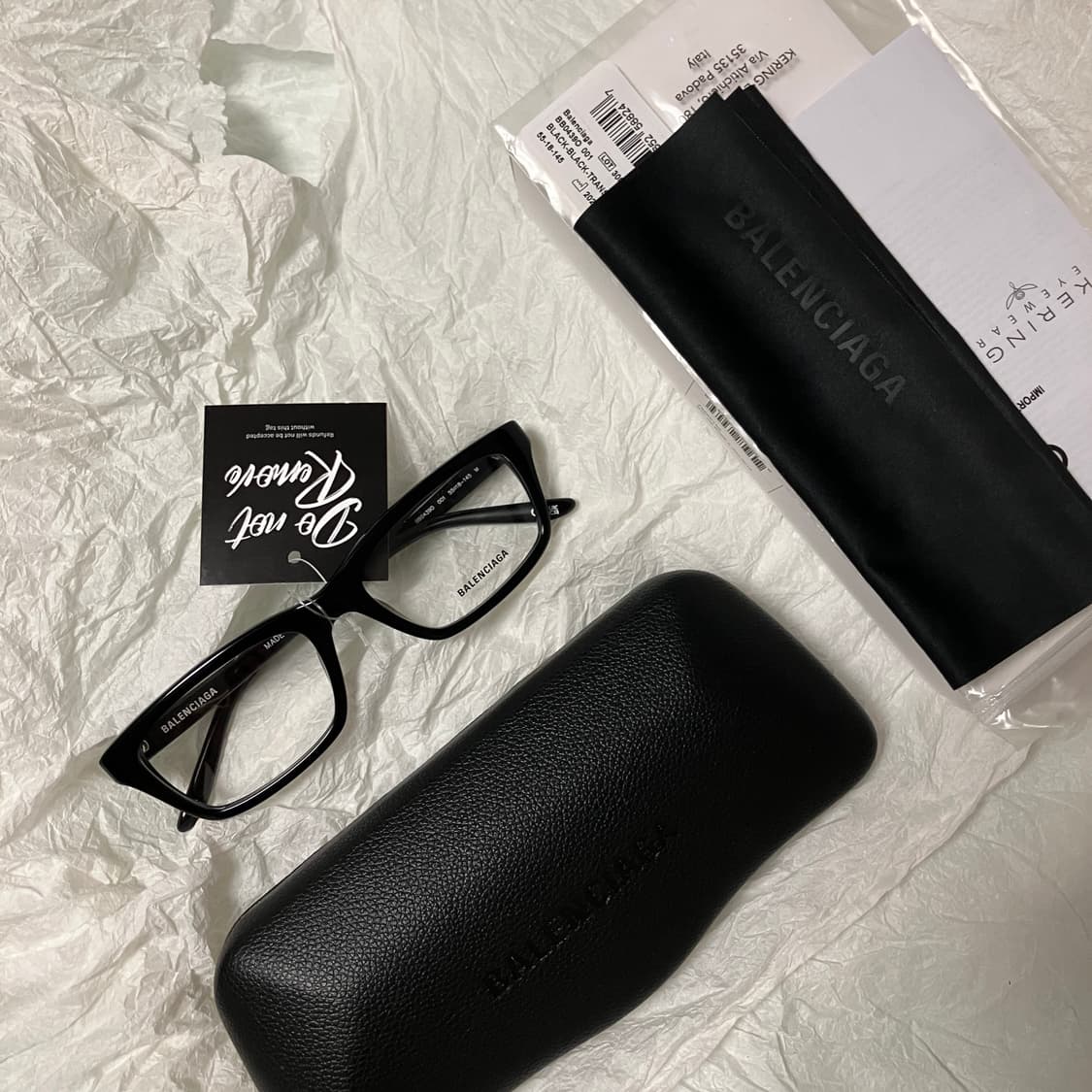 (OS) Balenciaga 발렌시아가 스퀘어 안경 상품이미지3