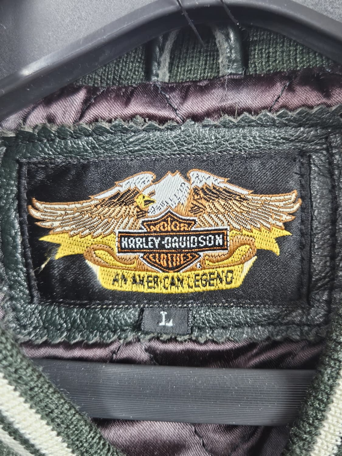 할리데이비슨 모터사이클 라이딩 가죽 바시티 자켓 ( L ) / 10018 상품이미지6