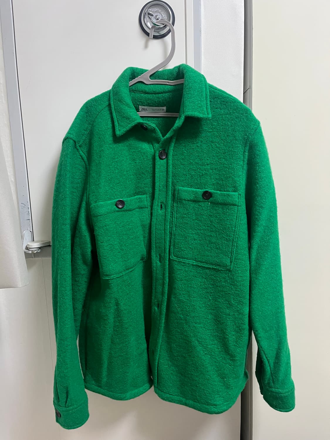 자라 그린 포켓 오버 셔츠 상품이미지2