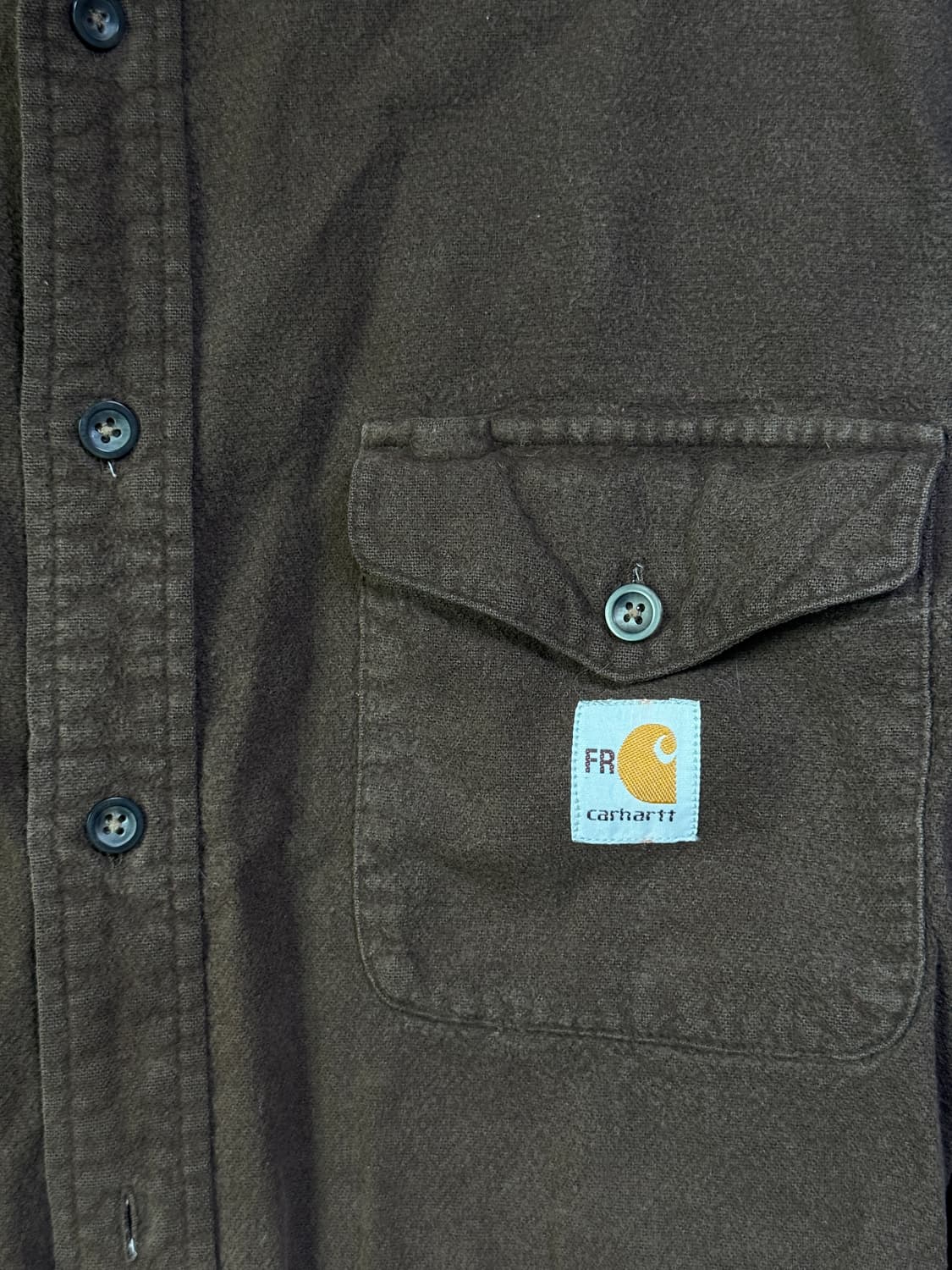칼하트 FR 워크 기모셔츠 브라운 100 사이즈 상품이미지2