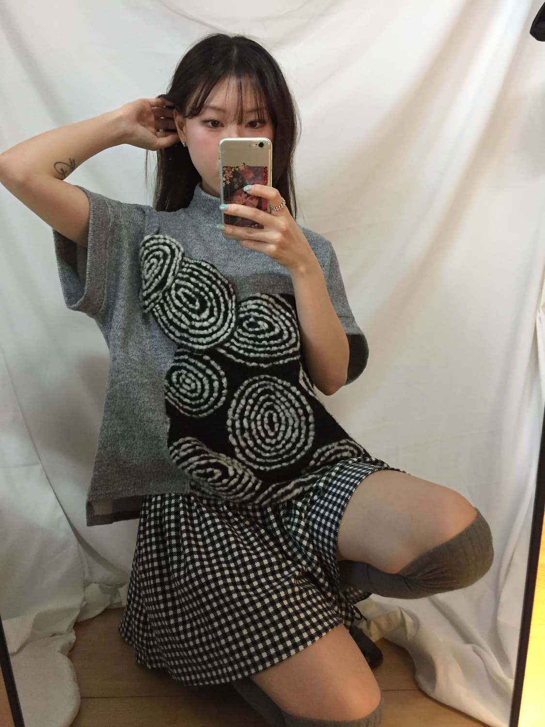 반팔 니트 탑 상품이미지9