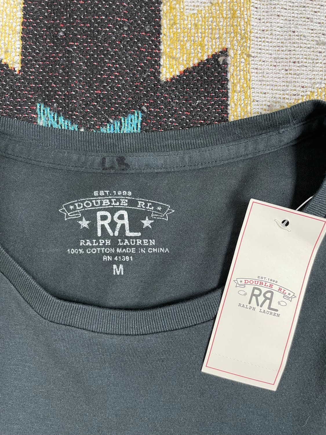 RRL 반팔 티셔츠 차콜 블랙(L) 상품이미지2