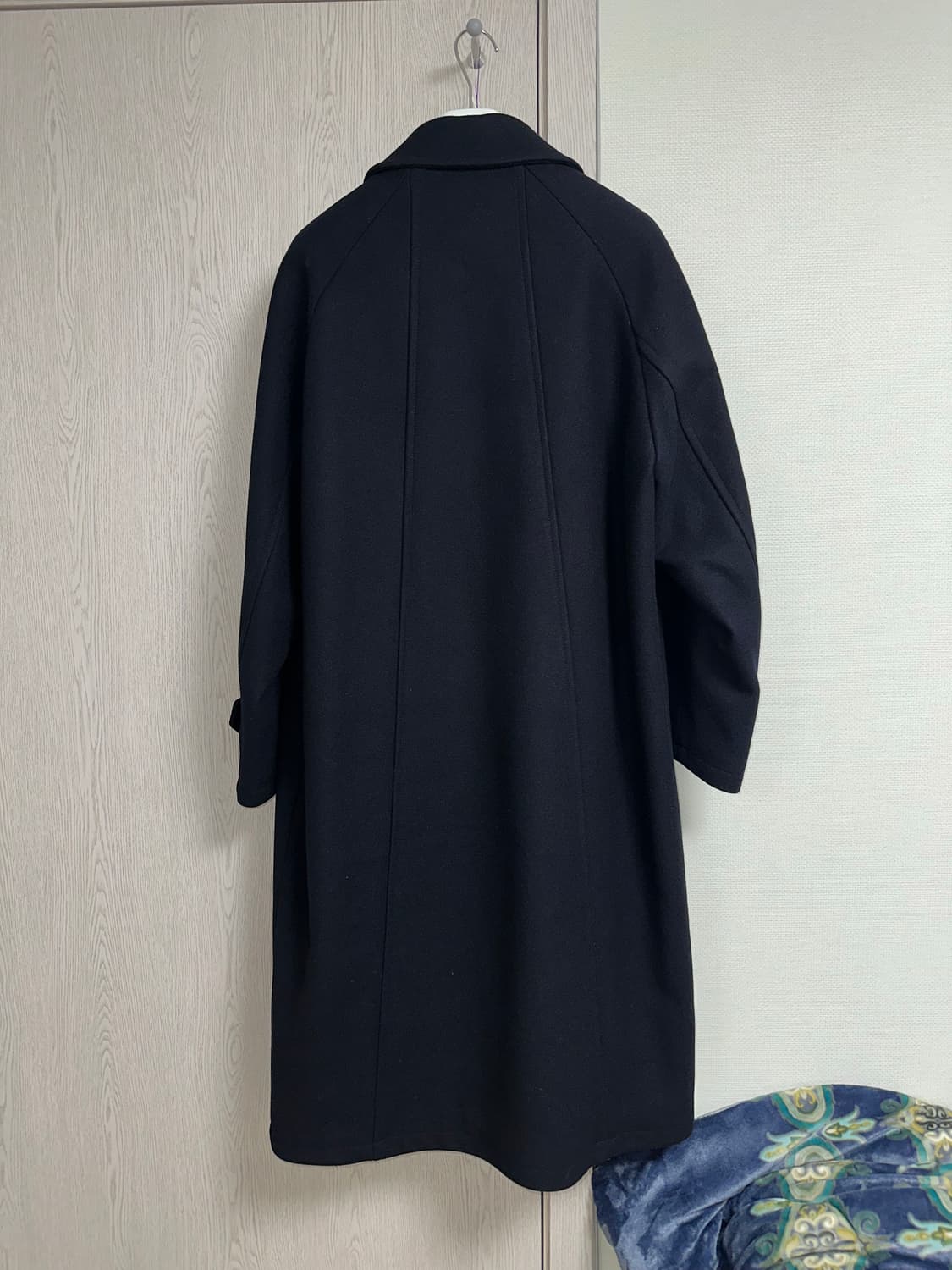 벨리에 멜톤 울 발마칸코트 네이비 4사이즈 (100) 상품이미지2