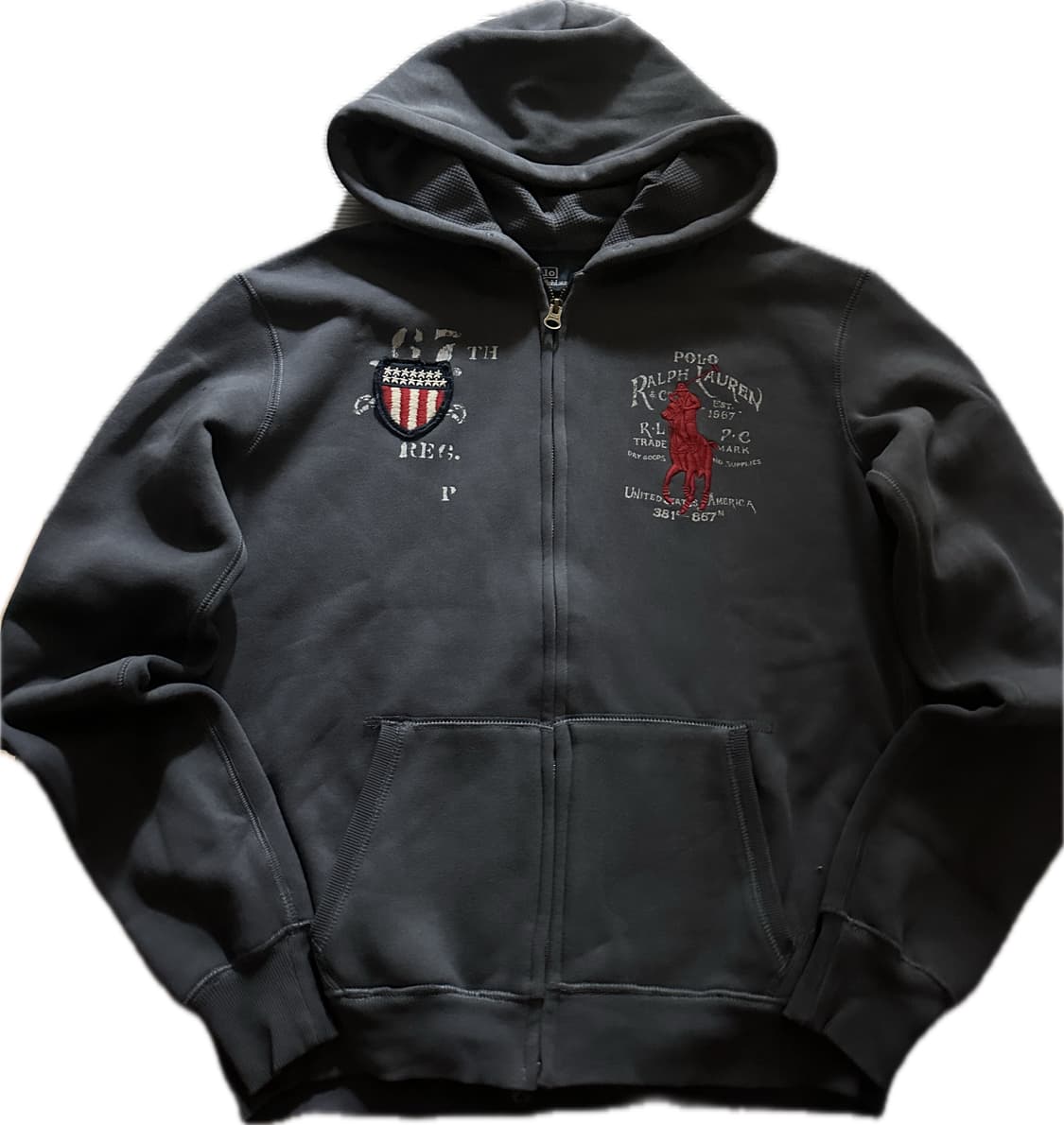 폴로 빅포니 네이비 후드집업 상품이미지1