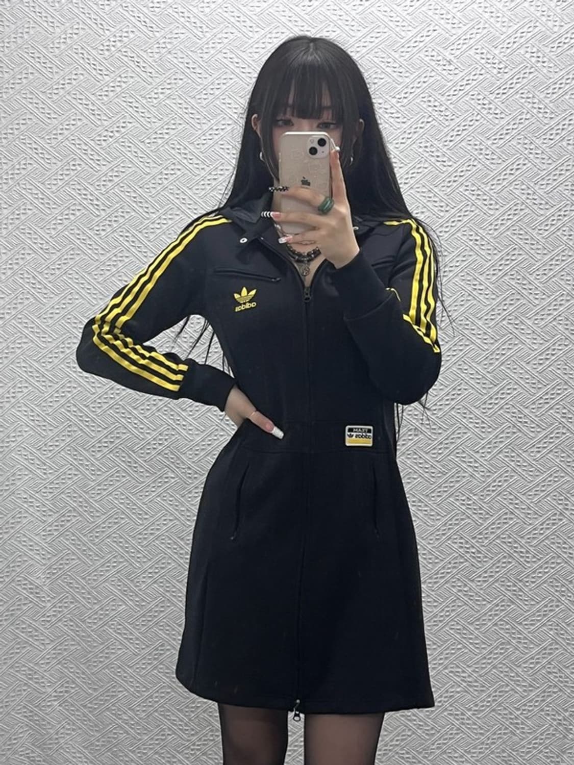 아디다스 흑탭 유로파 Y2K 키치 져지 미니 원피스 85 C10233 상품이미지1