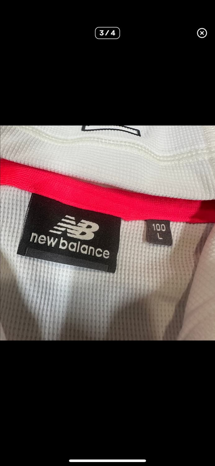  (바배) 뉴발란스 경량 화이트 후드 집업 상품이미지3