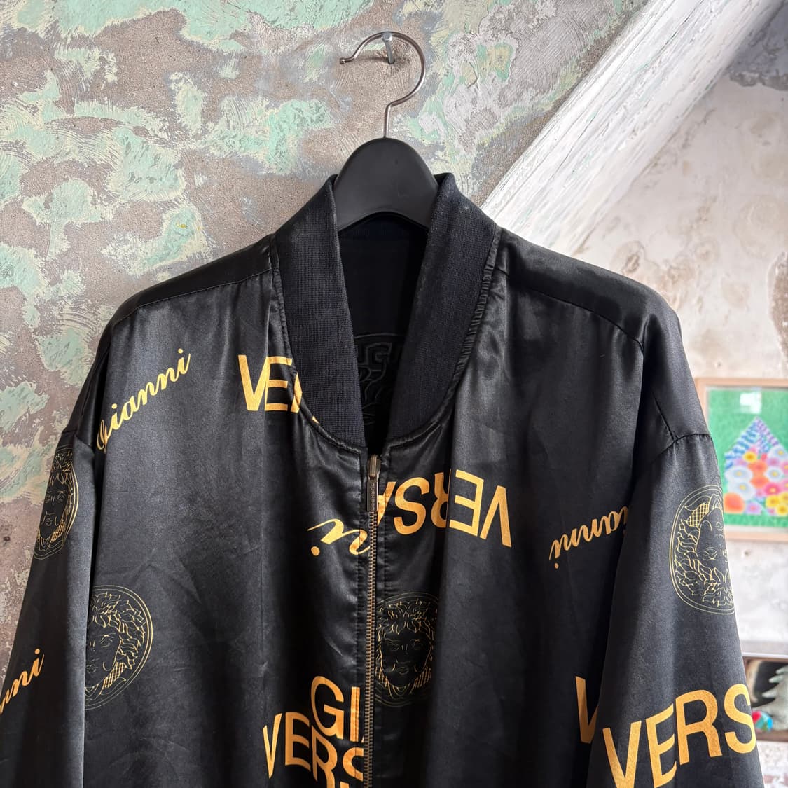 지아니 베르사체 진 꾸띄르 메두사 리버시블 실크 자켓 상품이미지2