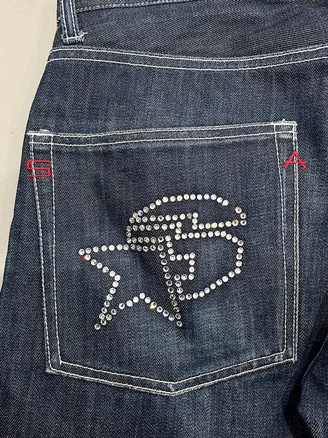 SANTASTIC! 🏏🐒💎 saru denim pants 상품이미지7