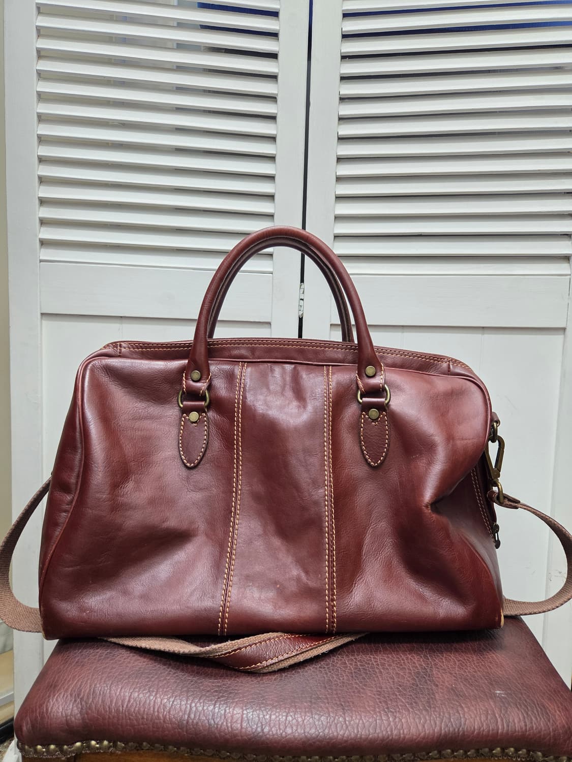 조르지오 1966 피렌체 소가죽 보스턴백 상품이미지9