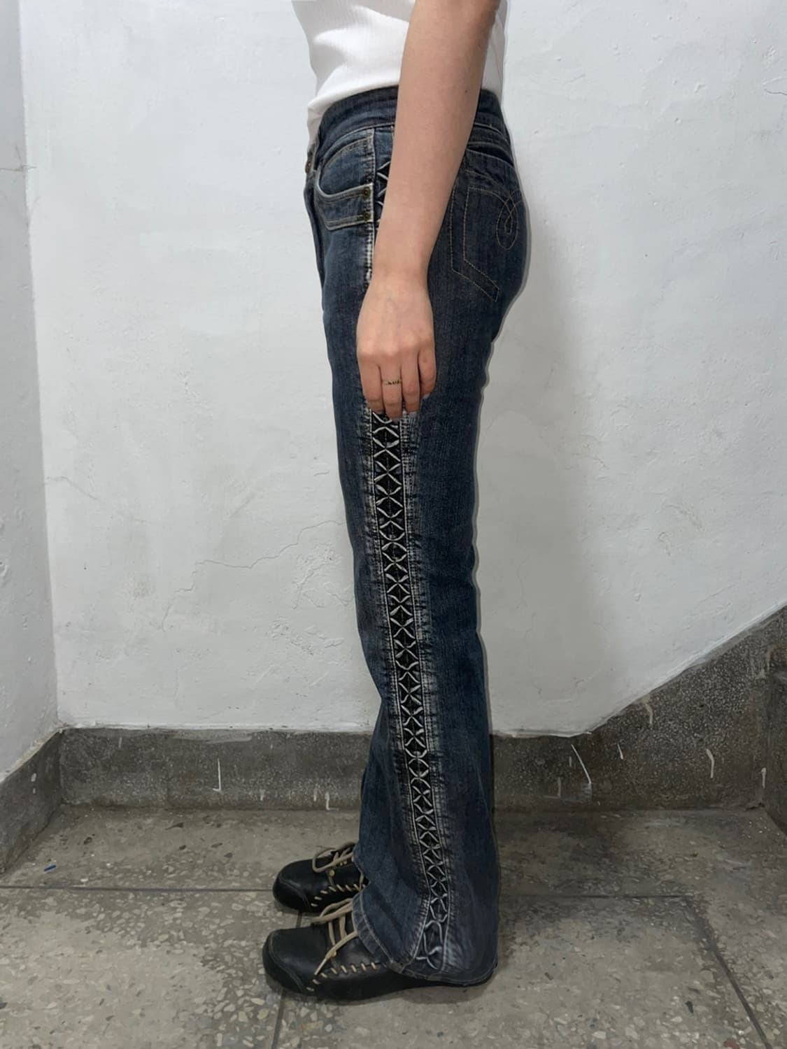 Grey Pleats Denim 상품이미지2
