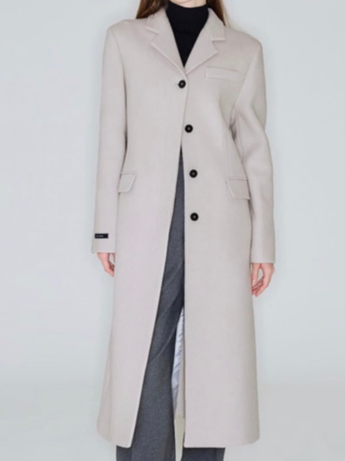 해바이해킴 울코트 판매해요 (라벤더베이지느낌) 상품이미지1