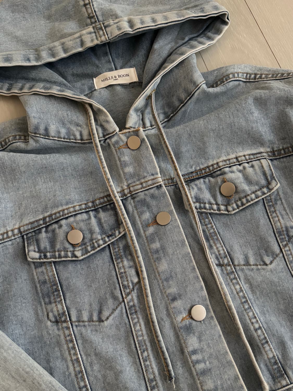[MILLS&BOON] 밀스앤분 크롭 데님자켓 상품이미지2