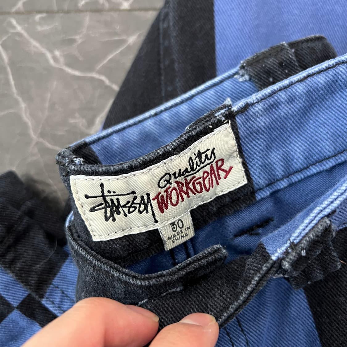 스투시 빅 OL 체커보드 초어 카펜터 셋업 상품이미지7