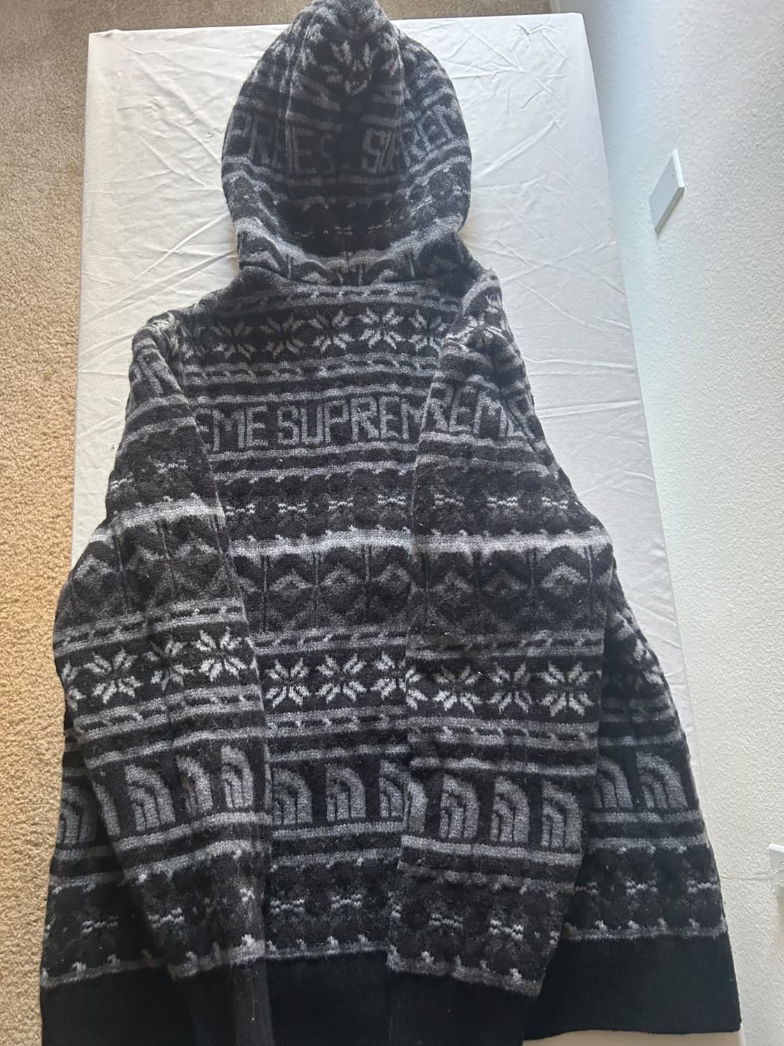 22FW 슈프림 x 노스페이스 메리노 울 집업 자켓 상품이미지6