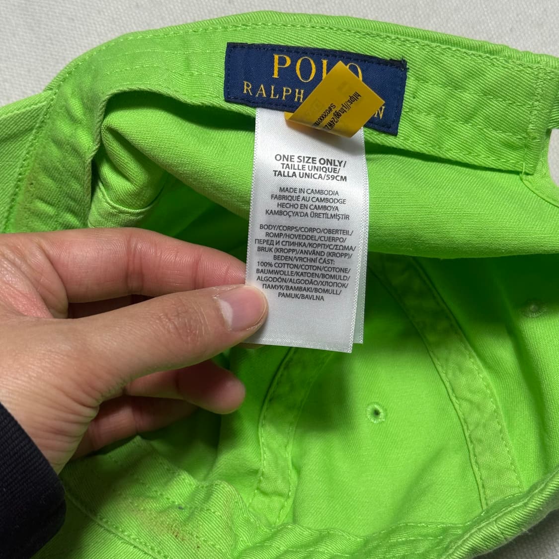 Polo Ralph Lauren 형광 볼캡 상품이미지3