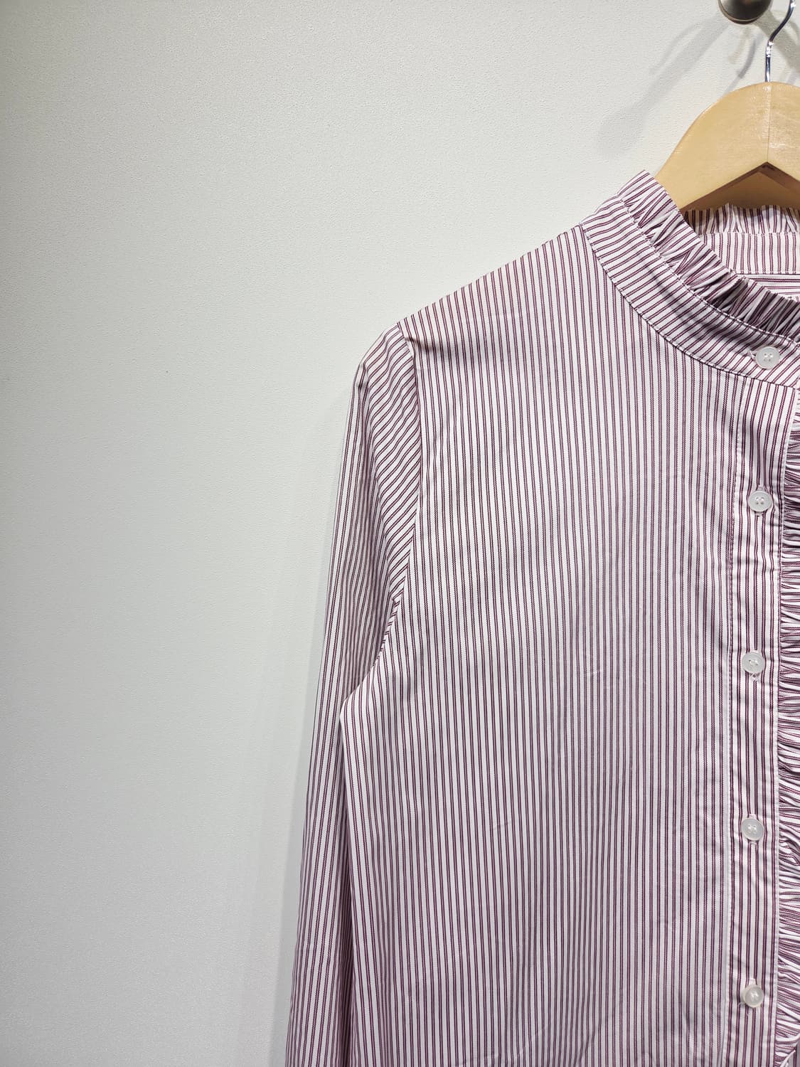 MOKDAN. 여자 스프라이트 와인 프릴 셔츠_호칭2 상품이미지2