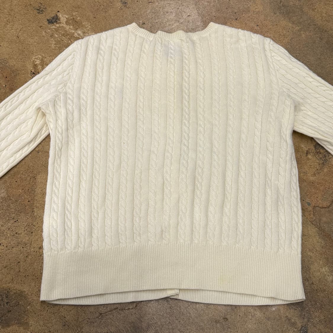 폴로 랄프로렌 화이트 꽈배기 니트 가디건  상품이미지4