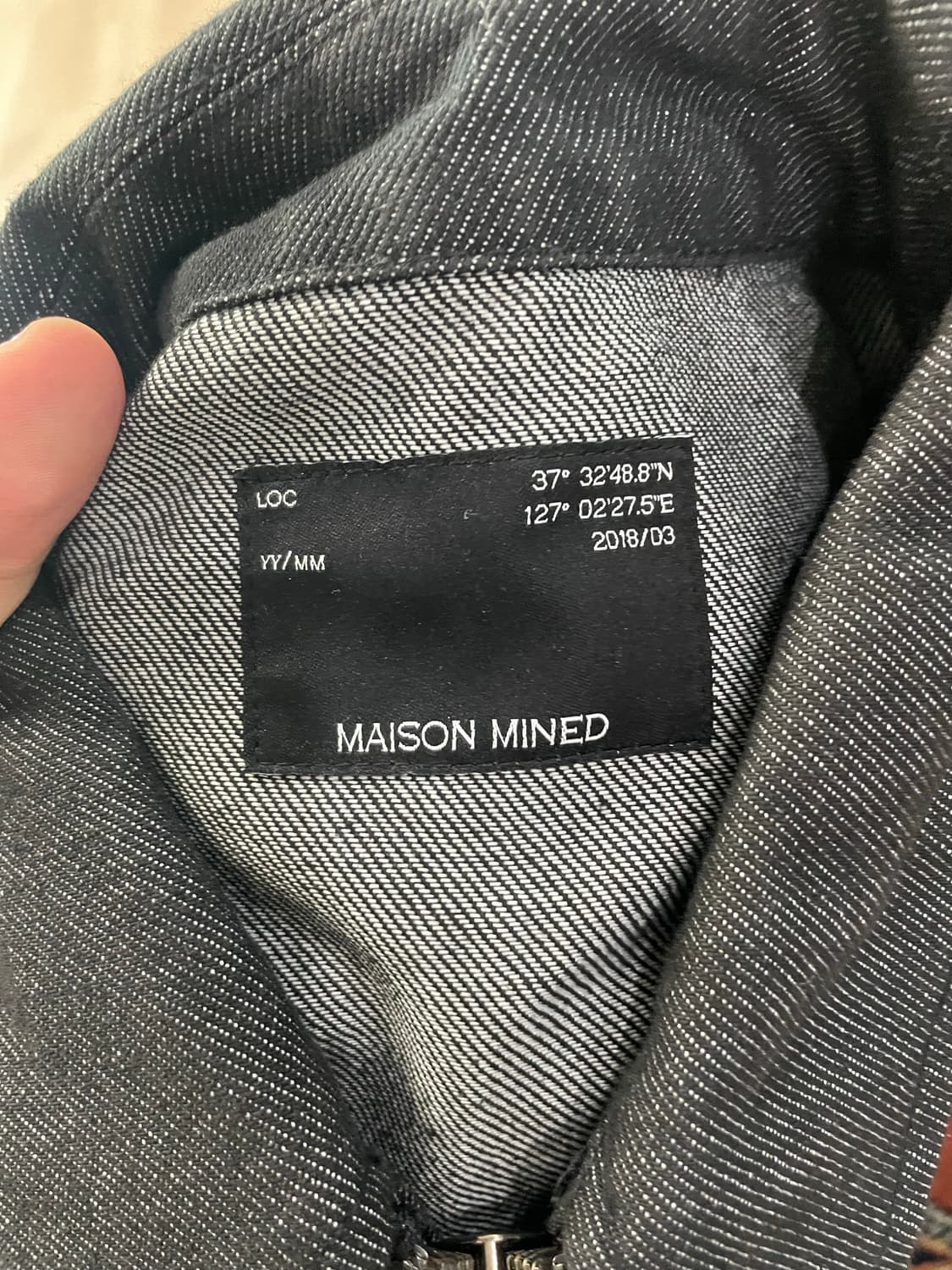 메종미네드 데님 흑청 셋업 M 상품이미지2