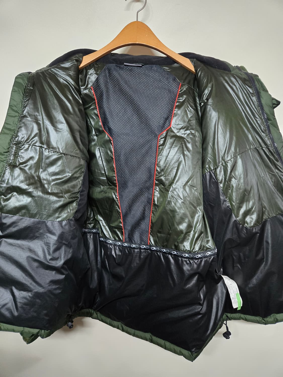 밀레 남성 패딩 점퍼 그린/블랙100 상품이미지3